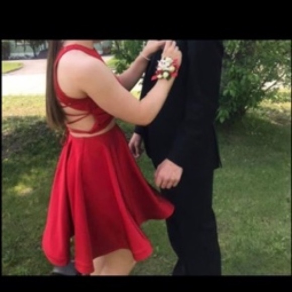 2 piece red dress - Picture 2 of 4